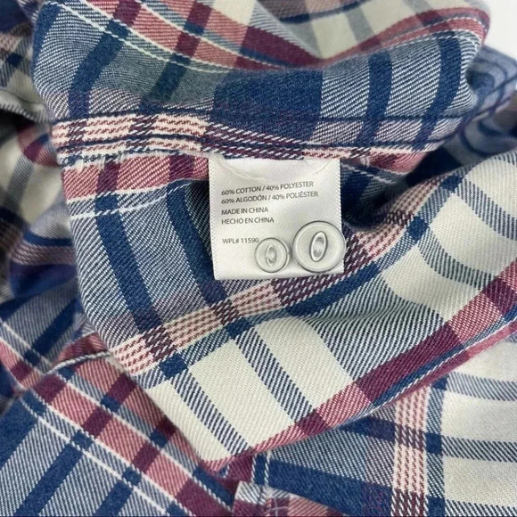 Weatherproof Vintage Burnout Patriot Men’s Flannel - Picture 9 of 10